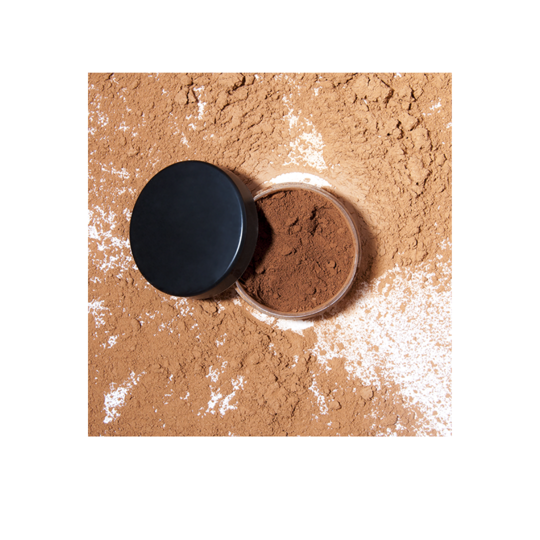 Loose Powder silky and lightweight w satin powder puff Vera